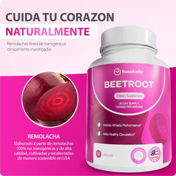 BEETROOT Cápsulas de remolacha Rosabella
