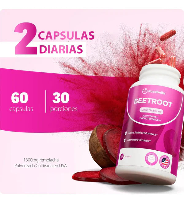 BEETROOT  Cápsulas de remolacha Rosabella