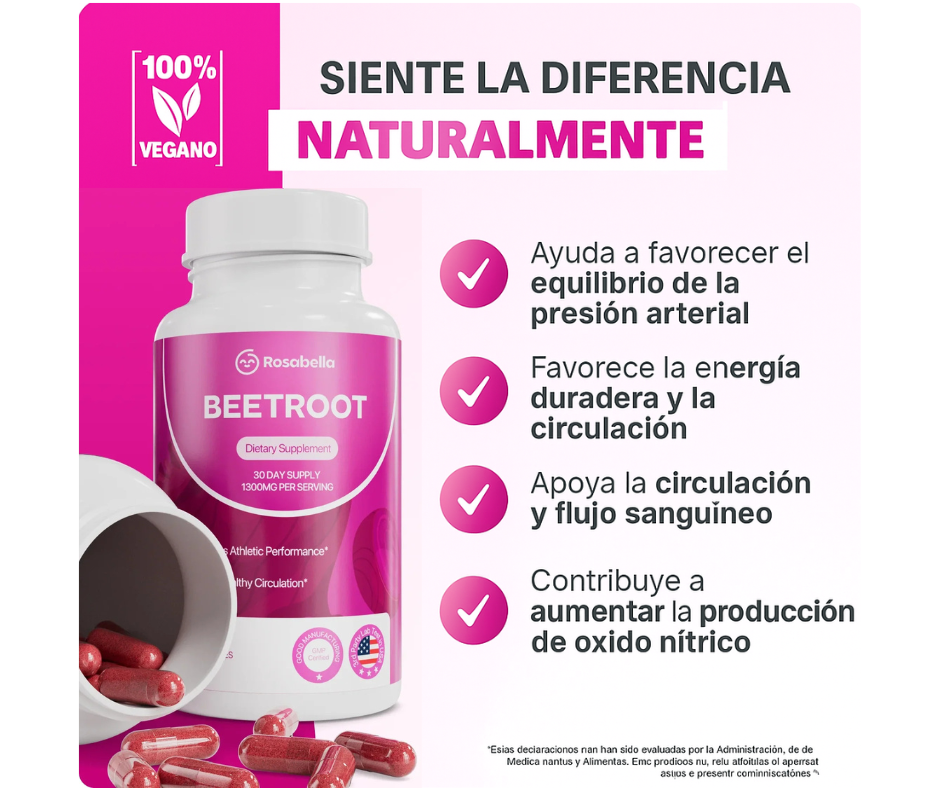 BEETROOT | Cápsulas de remolacha Rosabella