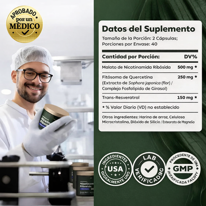 ✨ NAD™+900™ | Joven Para Siempre🔬-🌿Suplemento Anti-envejecimiento